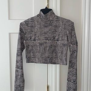 Bershka alligator print turtleneck